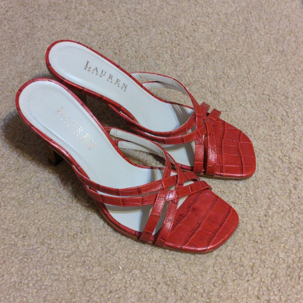 Red Ralph Lauren heels